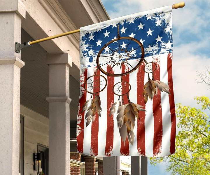 Dream Catcher Native American Indian Flag Front Yard Outdoor Decor Good Luck Gifts For Parents