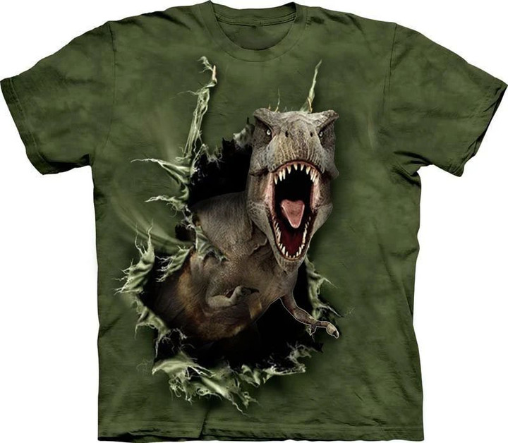 T-Rex 3D T-Shirt Funny Dinosaur Graphic Tee For Men Women Gift For Dinosaur Lover