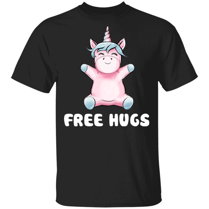 Free Hugs Unicorn Shirt For Girls Best Unicorn Gifts