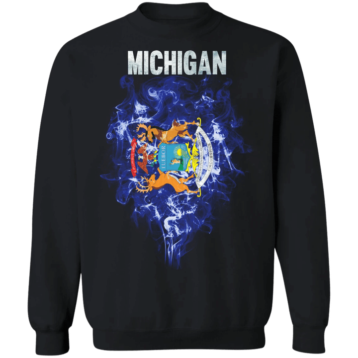 Michigan State Sweatshirt Patriotic State Of Michigan Shirt Sweatshirt For Men Women