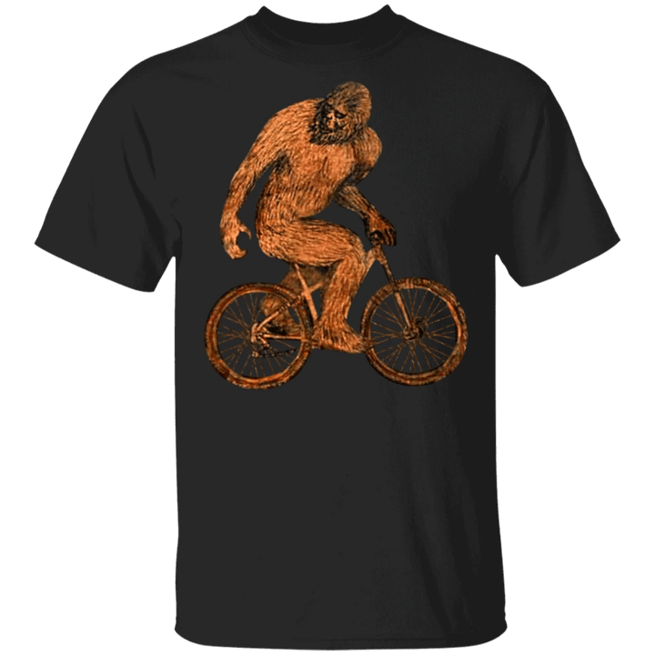 Sassquatch Shirt Hilarious Bigfoot Cycling T-Shirt Vintage Graphic Tees Funny Gifts For Bikers