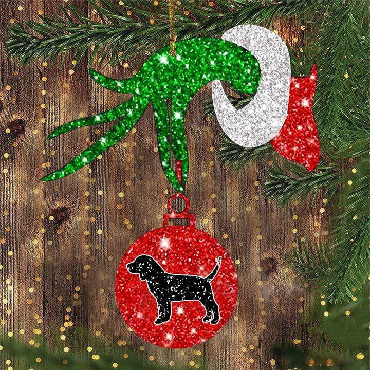 Beagle Santa Hand With Ball Ornament Christmas Tree Decorations Ideas 2020 Glitter Gift