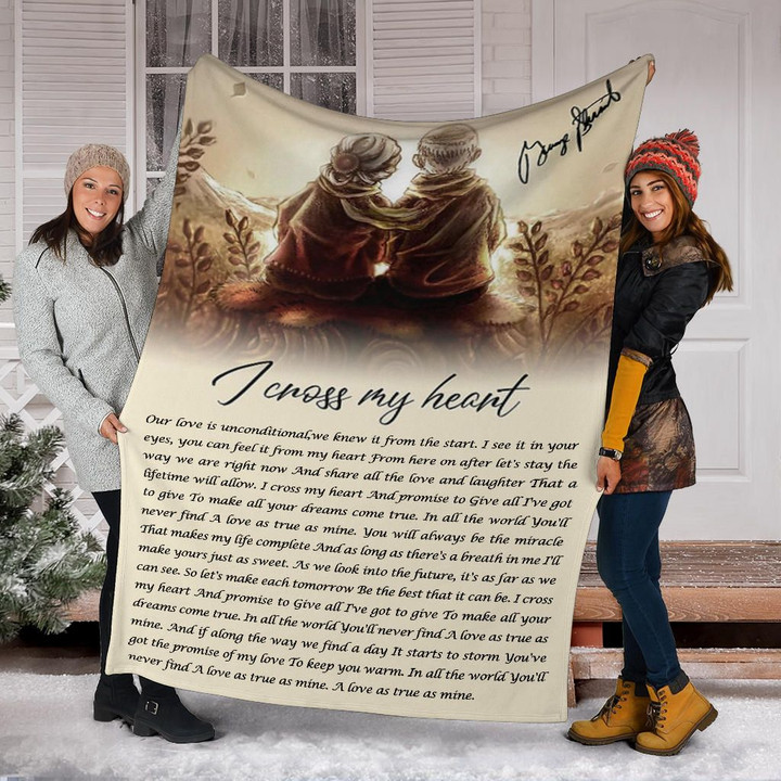 George Strait Blanket I Cross My Heart Song Lyrics Portrait Gift For Parents