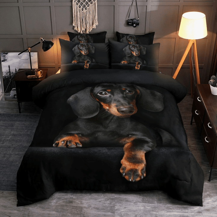 Dachshund Bedding Set Dachshund Duvet Cover Comforter Dog Good Housewarming Gift Idea
