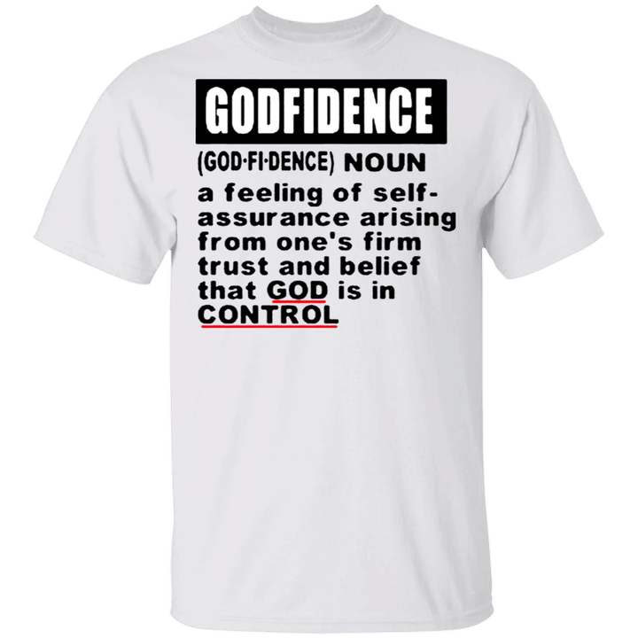 Godfidence Shirt Godfidence Definition T-Shirt Inspirational Quote Christian Gifts For Family