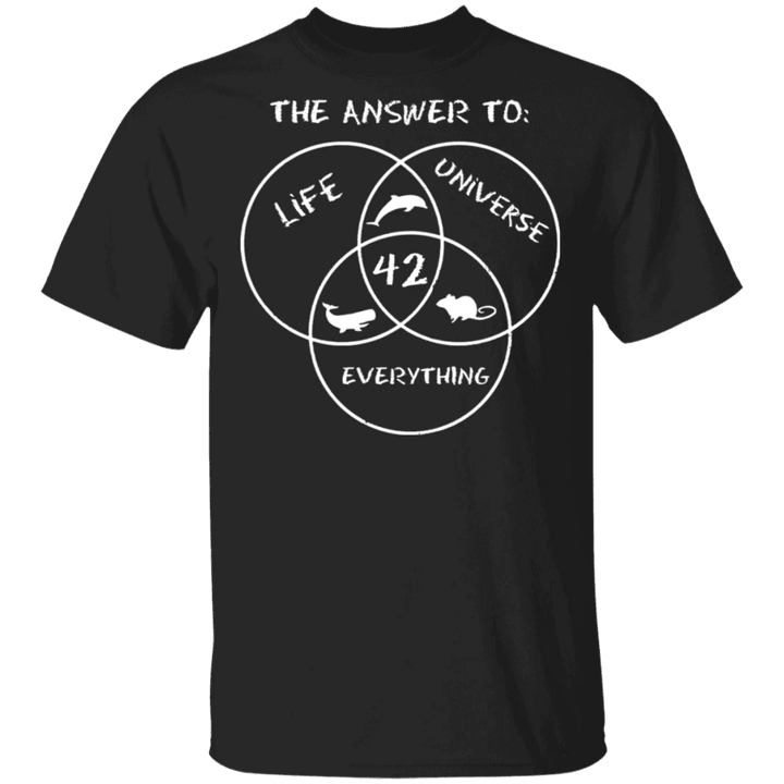 42 The Answer To Life Universe Everything T-Shirt For Men Women Gifts For Astronomy Lovers