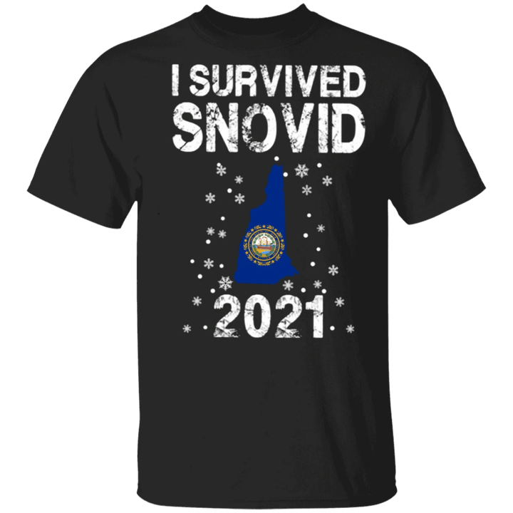 New Hampshire I Survived Snovid 21 Shirt Snovid 2023 T-Shirt For Men Women Gift