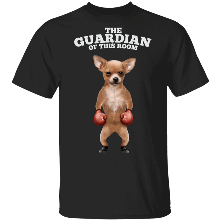 Chihuahua The Guardian Of This Room T-Shirt Big Brother Dog Shirt Boxer Rocky
