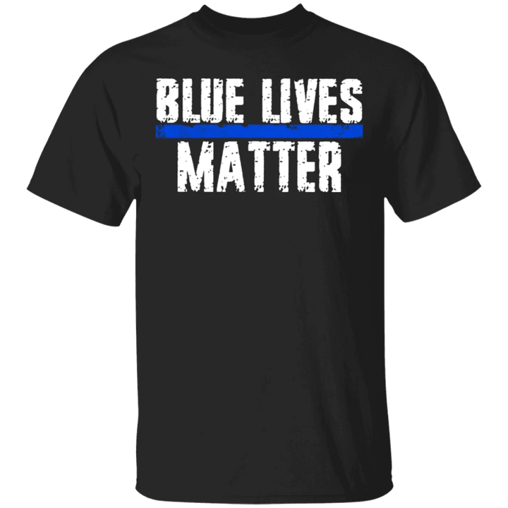 Blue Lives Matter T-Shirt Patriot Apparel Back The Blue Support Our Police And Law Enforcement