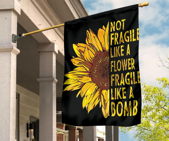 RBG Not Fragile Like A Flower Fragile Like A Bomb Flag Ruth Bader Ginsburg Quotes Yard Flag