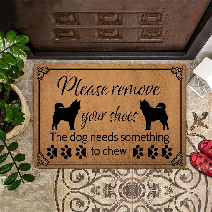 Husky Please Remove Your Shoes Doormat Funny Door Mat With Saying For Husky Lover Owner