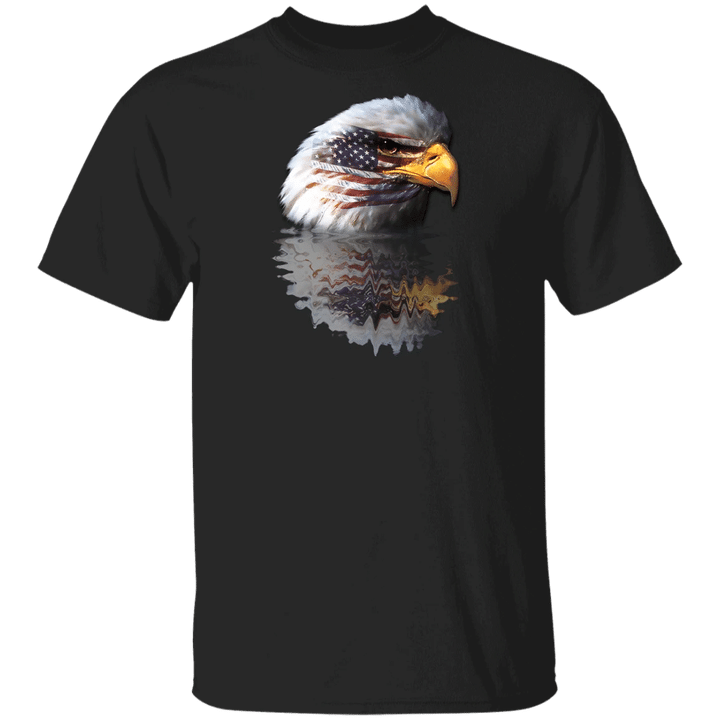 Eagle American Water Reflection Shirt Artistic Bald Eagle Shirt For Patriot, Unisex Shirt