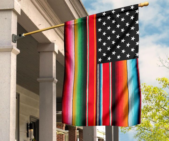 Mexican American Serape United Flag For Decor Mexican flag Printable Mexican Souvenirs Online
