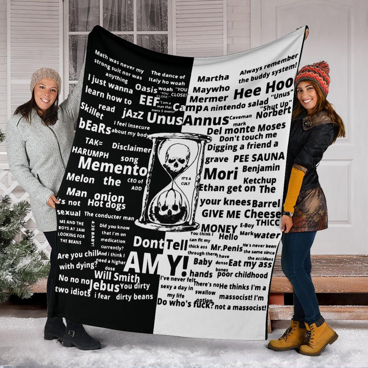 Unus Annus Merch Unus Annus Fleece Blanket Memento Mori Unus Annus Split Logo Merchandise