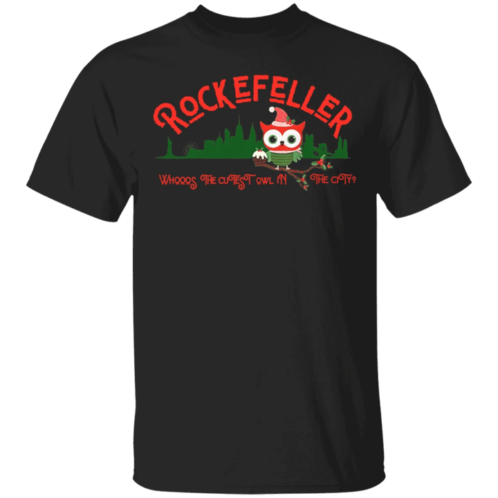 Rockefeller the Owl T-Shirt Whooo's The Cutest Owl In The City Shirt Gift For Adult