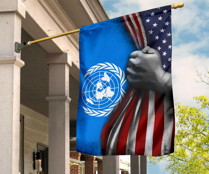 Un Flag And American Vintage Flag United Nations Flag Un Banner Flag Of United Nations