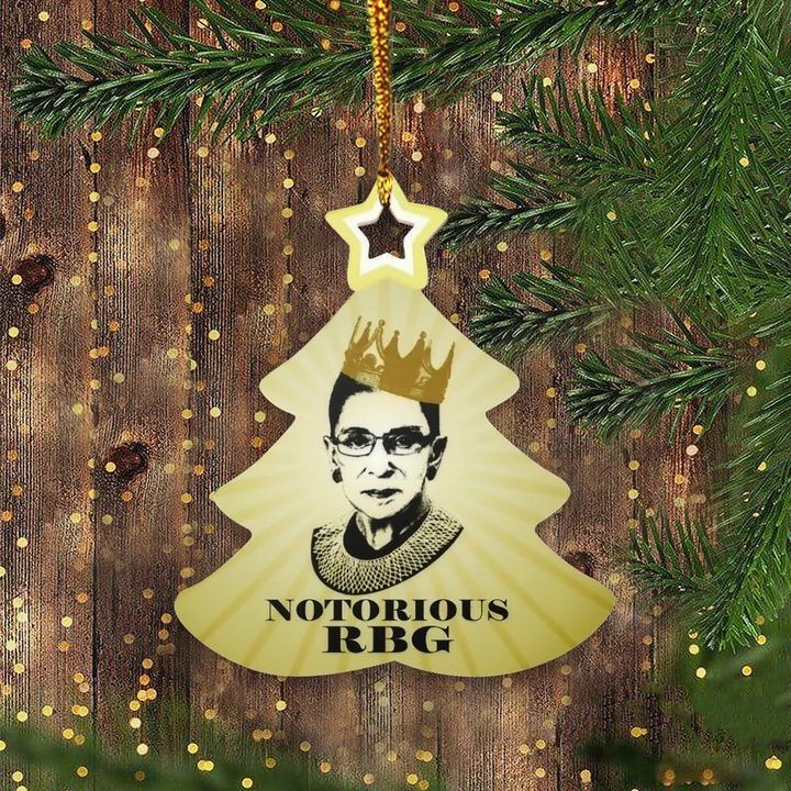 Ruth Bader Ginsburg Christmas Tree Ornament Notorious RBG Ornament For Xmas RBG Gifts