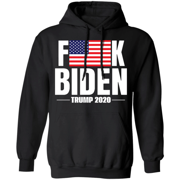 Fuck Biden American Hoodie Vote For Trump Not My President 2020 Hoodies For Women