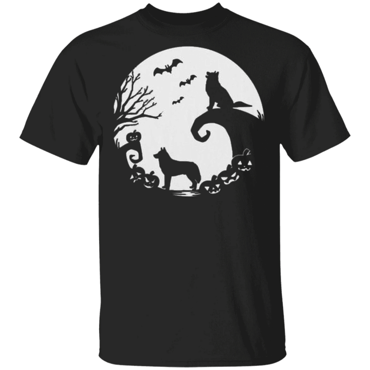 Wolf Pumpkins Halloween Shirt Funny Idea Gift For Friends