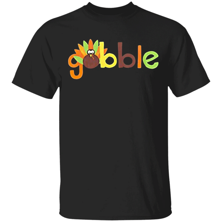 Gobble Me Thanksgiving T-Shirt Thanksgiving Shirt Ideas Colorful Graphic Tees For Food Lovers