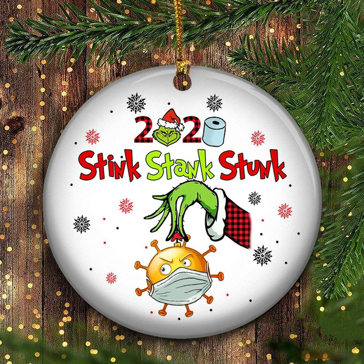 2020 Stink Stank Stunk Ornament Funny Ornament Pandemic Christmas Ornament For Christmas Tree