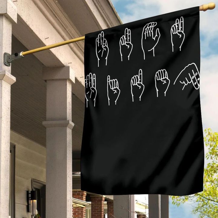 Fuck Biden Sign Language Flag Anti Biden Funny Political Flag Outdoor Decorations
