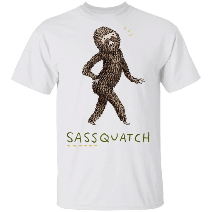 Sassquatch T-Shirt Adorable Bigfoot Graphic Tees Trendy Gifts For Couple Unisex Clothes