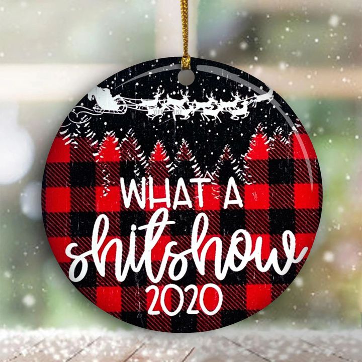 What A Shit Show 2020 Christmas Ornament Funny A Year To Remember Ornament Xmas Gifts For Decor