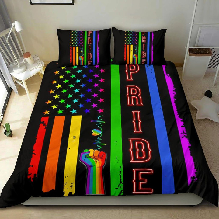 American Pride Bedding Set Colors For Sale LGBTQ Bedding Set