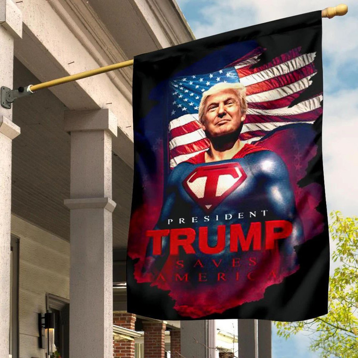 Trump Save America Flag MAGA Superman Trump Flag For Sale