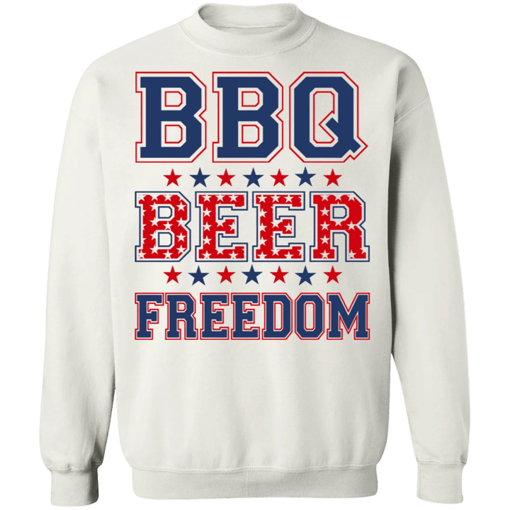 BBQ Beer Freedom Sweatshirt Gift For Grill Lovers Beer Drinkers Related Present
