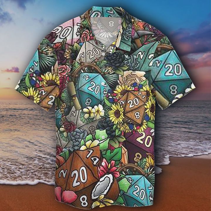 Dungeons Dragons Hawaiian Shirt D&D Tropical Vintage Aloha Shirt