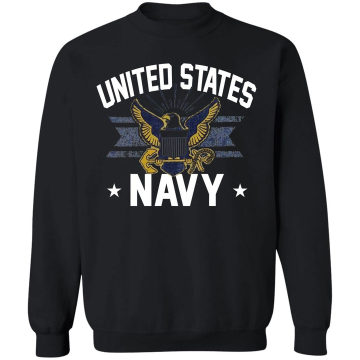 United States Navy Sweatshirt Veteran American Memorial Clothes Patriotic Gift For Family