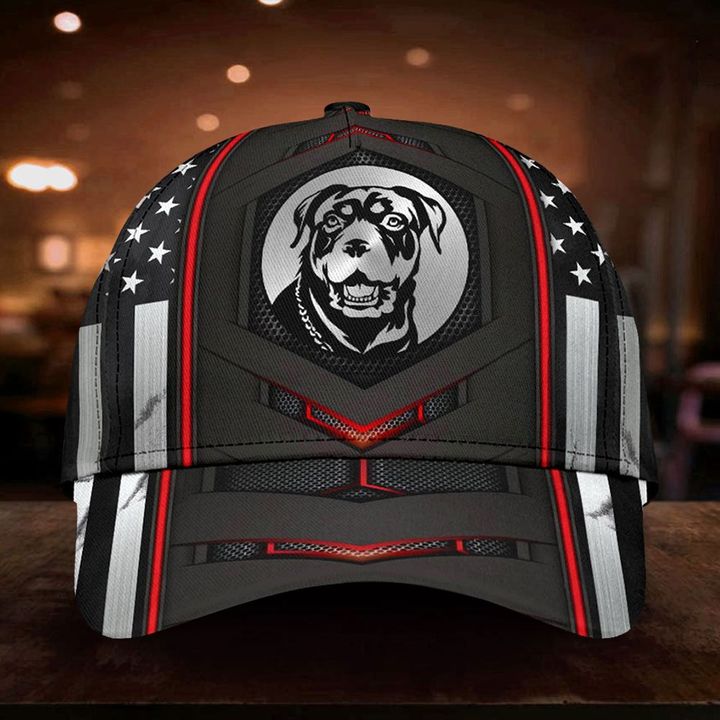 Rottweiler American Flag Hat Dog Patriotic Rottweiler Owner Merchandise For Owner Gift