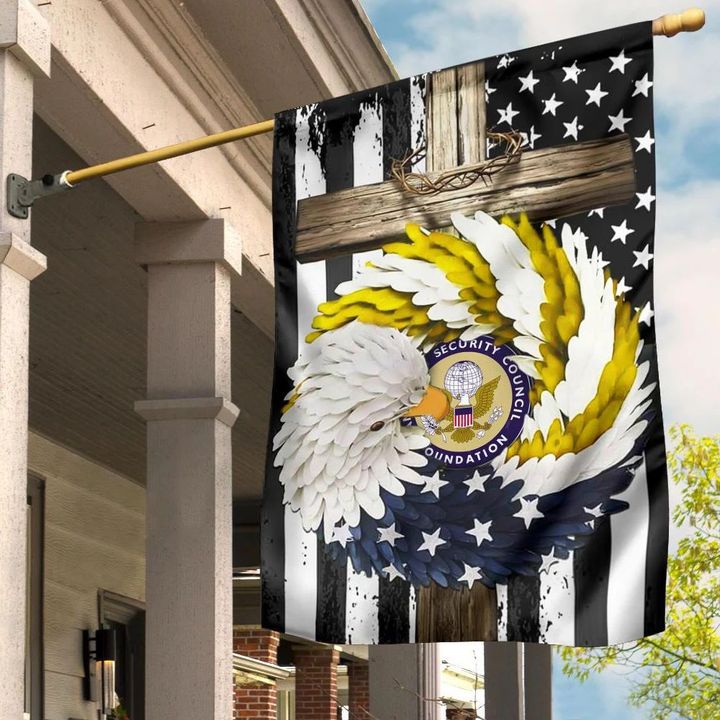 American Security Council Foundation Eagle Wreath Cross Flag ASCS Patriotic Decorating
