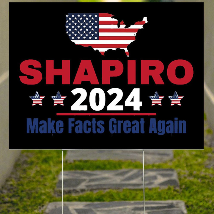 Ben Shapiro Yard Sign American Flag Graphic Support Signs Outdoor Ornaments