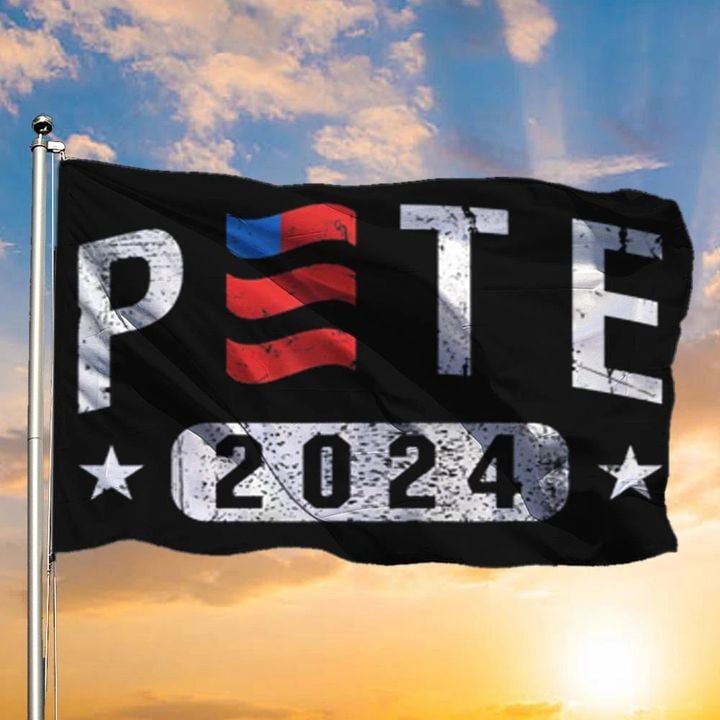 Pete Buttigieg 2024 Flag Pete Buttigieg For President Political Flag Outdoor Garden Decor
