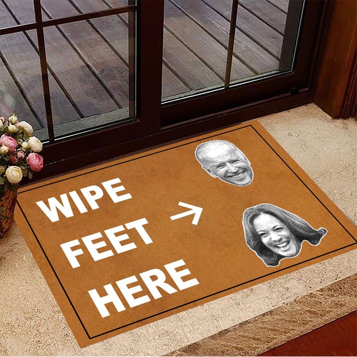 Anti Joe Biden Harris Wipe Feet Here Doormat Not My President Anti Biden Harris Merch
