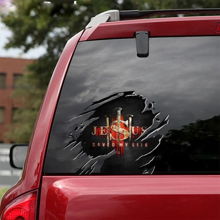 Jesus Patriotic Christian Car Sticker