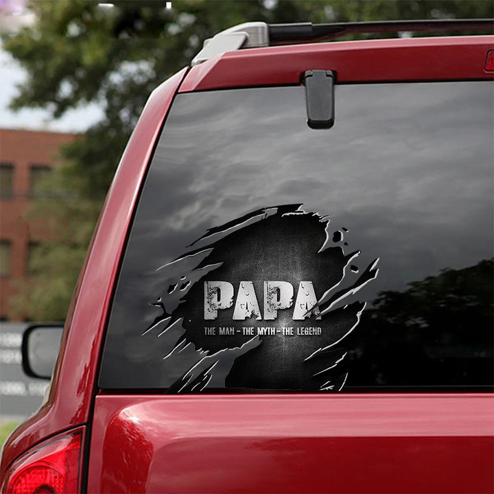 Papa The Man The Myth The Legend Car Sticker Vinyl Decal Dad Sticker First Time Dad Gift