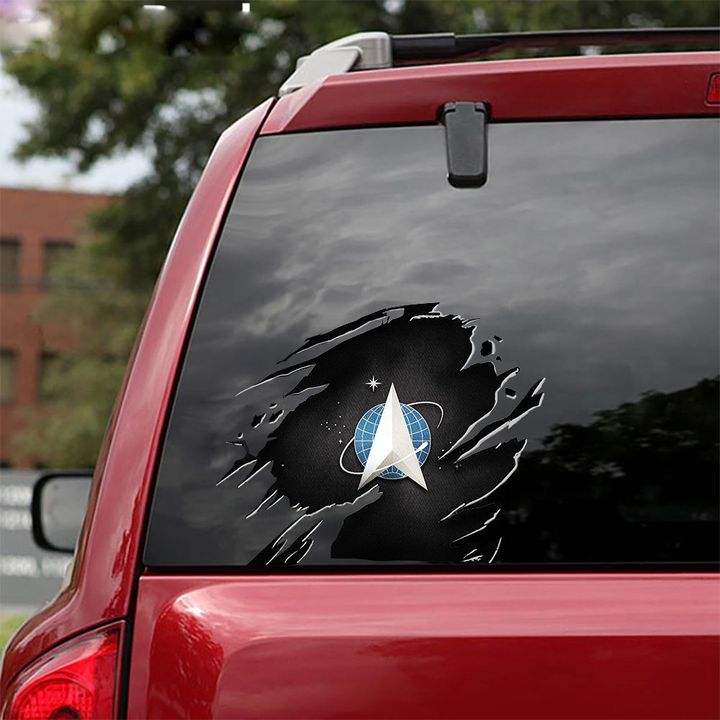 US Space Force Sticker Car Decal Vinyl Logo Space Force Merch Vehicle Decal