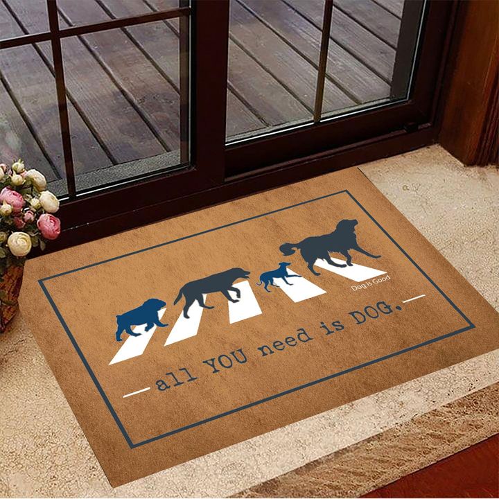 Dog Doormat All You Need Is Dog Funny Doormat Welcome We Hope You Like Dogs