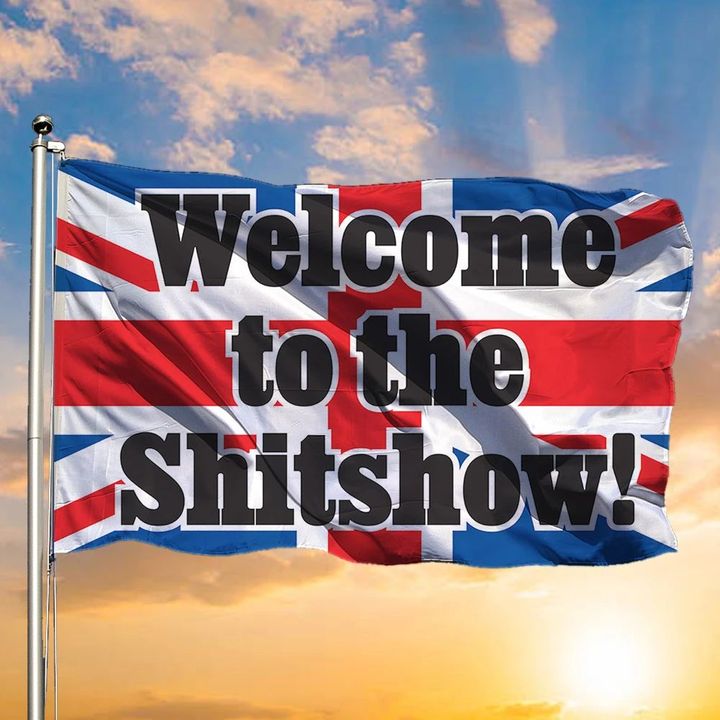 Welcome To The Shitshow UK Flag Flag Funny Welcome Floor Mat Decor