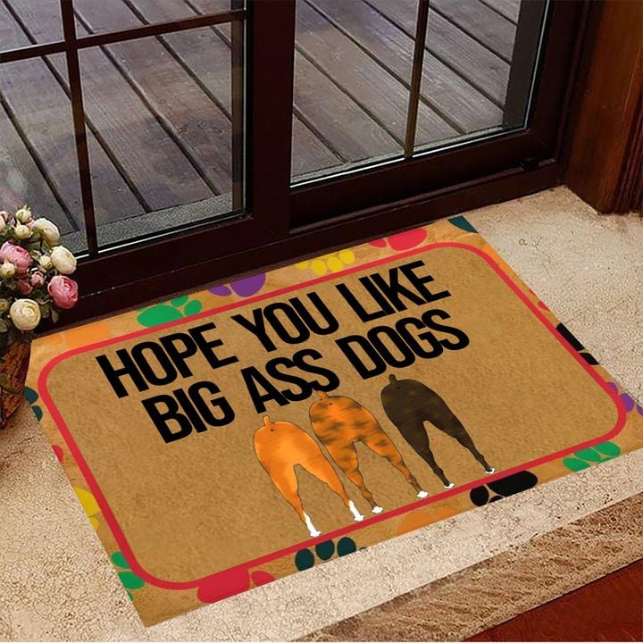Boxer Hope You Like Big Ass Dogs Doormat Humorous Funny Welcome Mat For Dog Owners