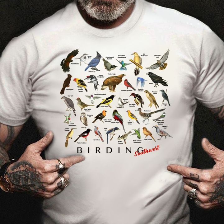 Birding Southwest Shirt Southwest Wild Birds T-Shirt Gifts For Husband