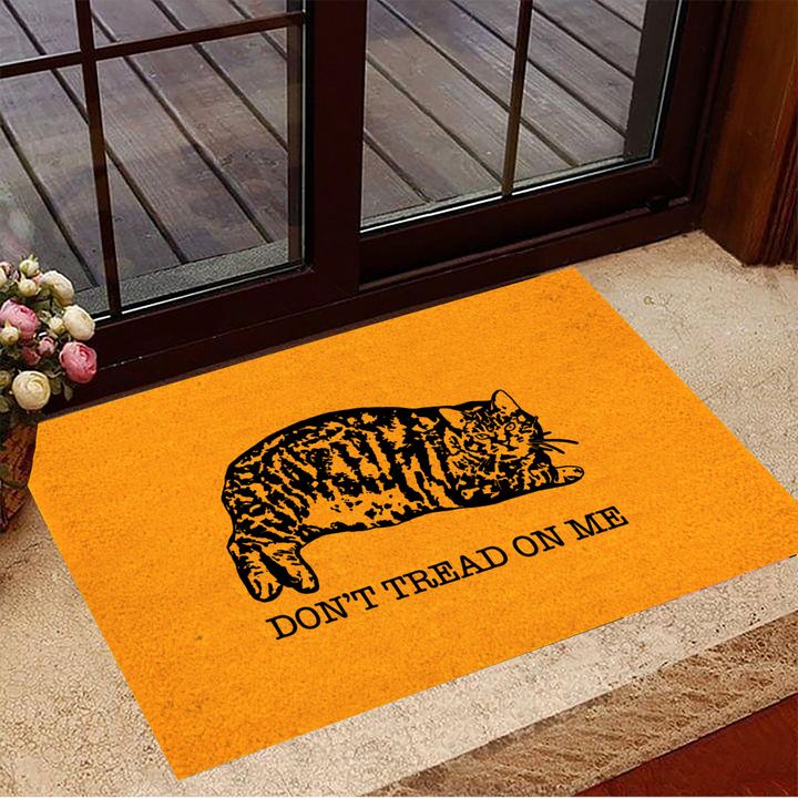 Cat Don't Tread On Me Eh Doormat Welcome Doormat Gifts For Cat Lovers