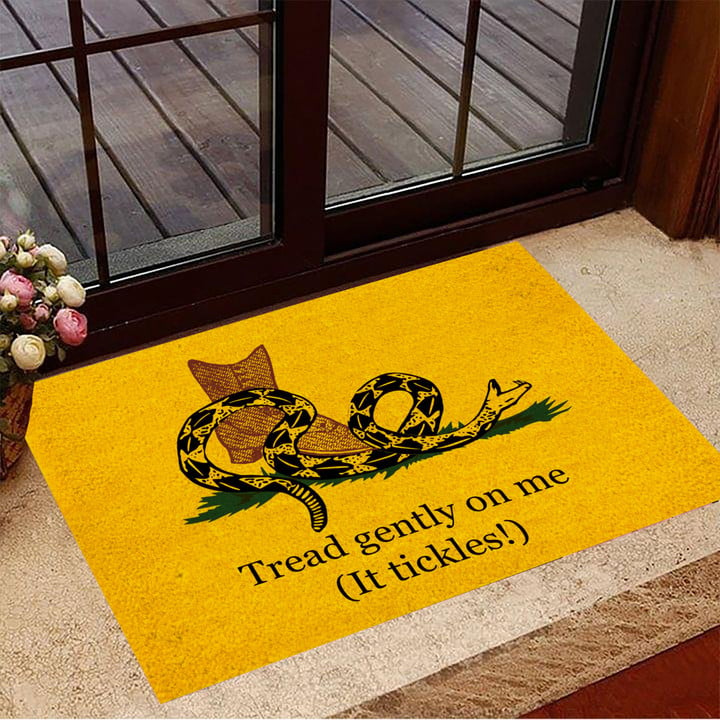 Tread Gently On Me It Tickles Snake Door Mat Welcome Doormat New Home Presents