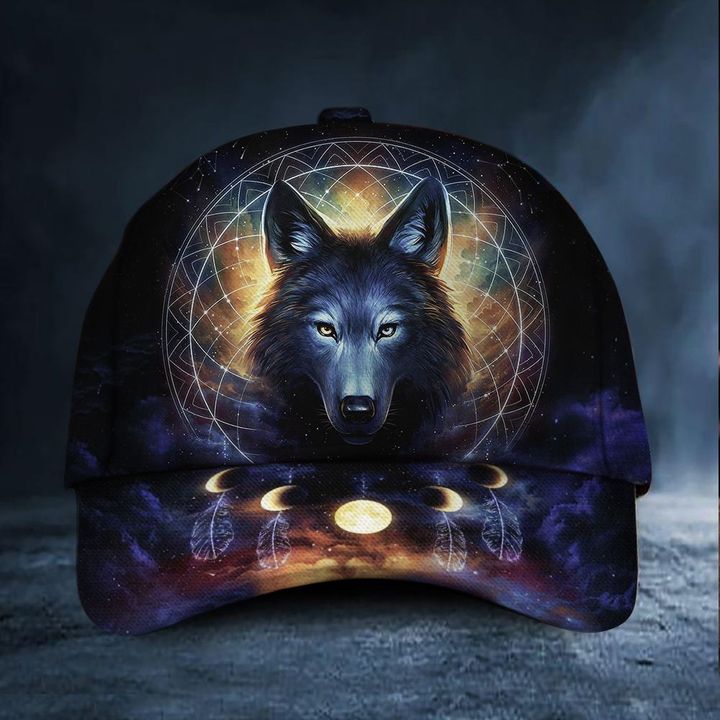 Wolf 3D Hat Print Unique Wolf Cap Merchandise Gift Ideas For Him