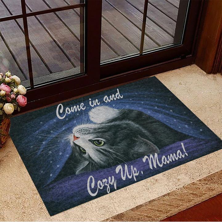 Cat Come In And Cozy Up Mama Doormat Cute Welcome Mats Gifts For Cat Owners