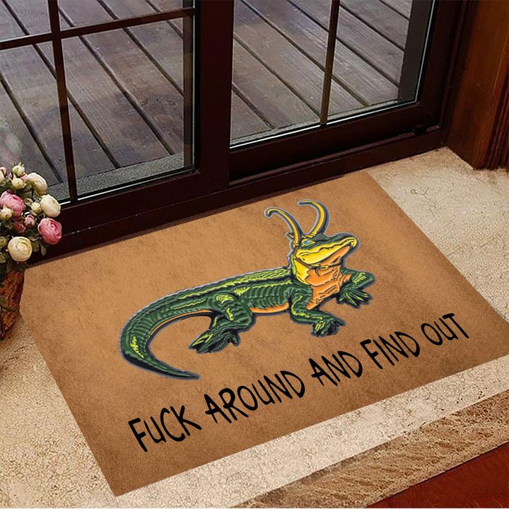 Alligator Doormat Fuck Around And Find Out Welcome Mat Best Indoor Door Mats